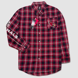 Mens Arizona Cardinals / NFL / FOCO Flannel Shirt - NWT Size XL - #45908-N1